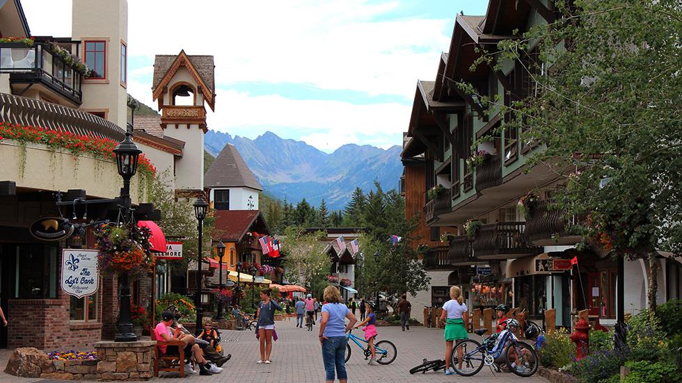 Wanna see a Swiss Chalet? Just go to Vail Village, CO.