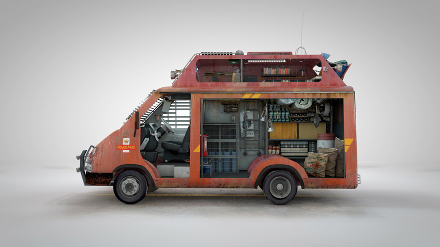 The delivery van. Less bulky than a bus, and more minimal living space. But not much in terms of performance.
