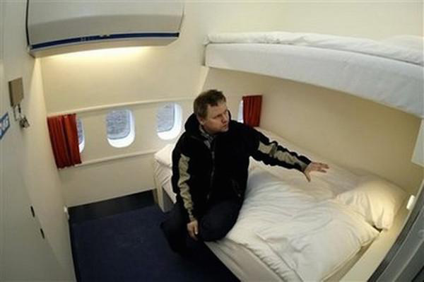 Jumbo Jet Converted Into A Hostel