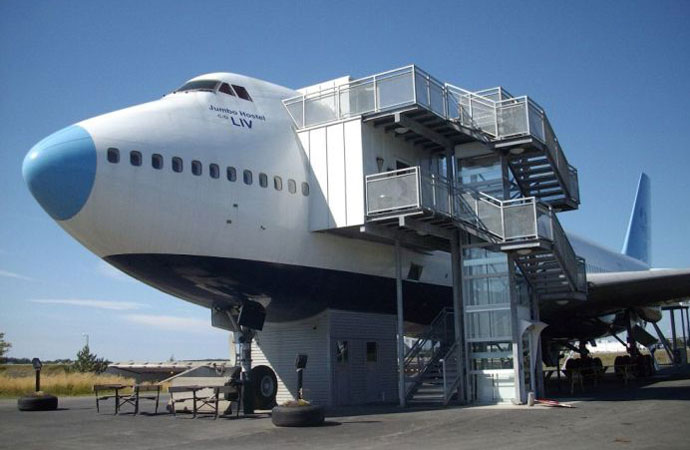 Jumbo Jet Converted Into A Hostel