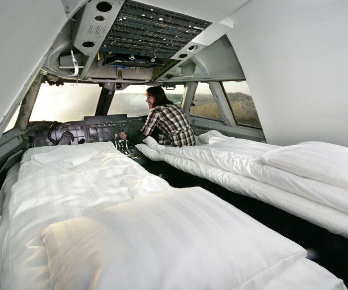 Jumbo Jet Converted Into A Hostel