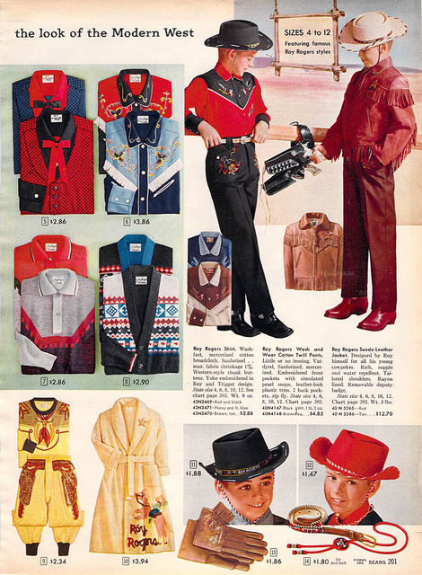 vintage clothing - the look of the Modern West Sizes 4 to 12 Featuring famous Ray Rogers styles 5 12.86 6 53.86 Roy Rogers St. Wh redo ey Bor Wochond Rey Roper Suede Leather Wear Coton P e Tesley cikace dyn, Sanford Ridhuck o abend foot and water wit. Tal