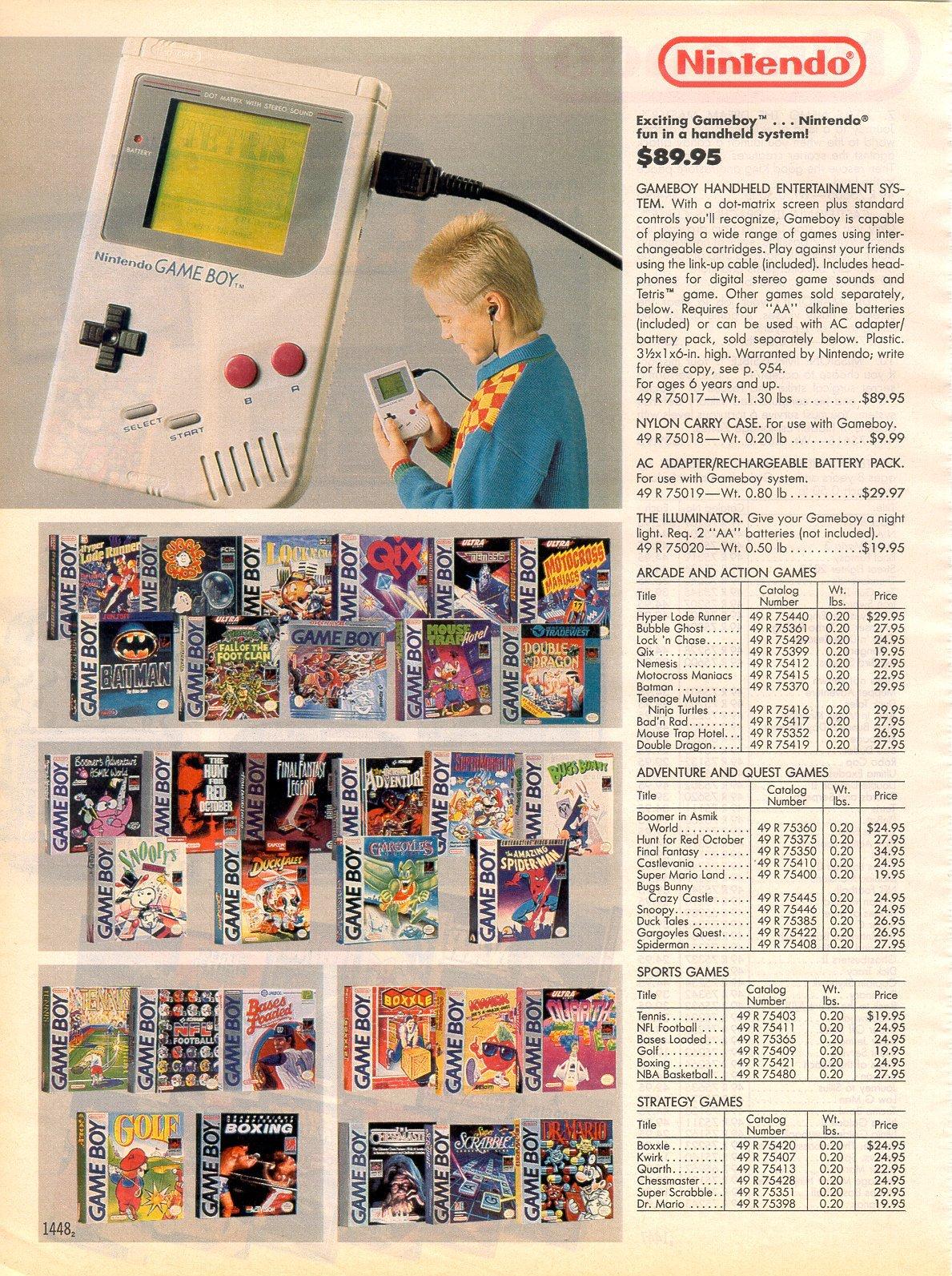 video game catalog
