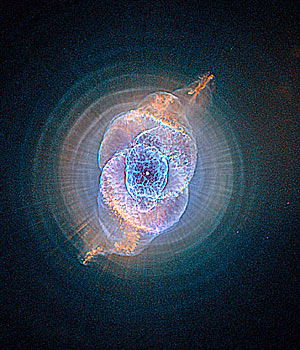 At four is the Cat's Eye Nebula.