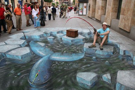 Amazing 3D Chalk Art