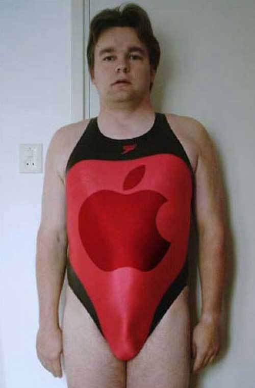 Now you get a neato swimsuit with your apple purchase.
