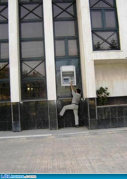 Why would anybody put a atm that high off the ground?