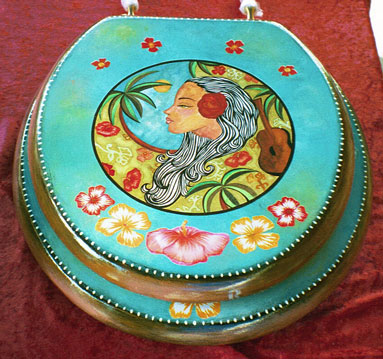 Hand Painted Toilet Seats