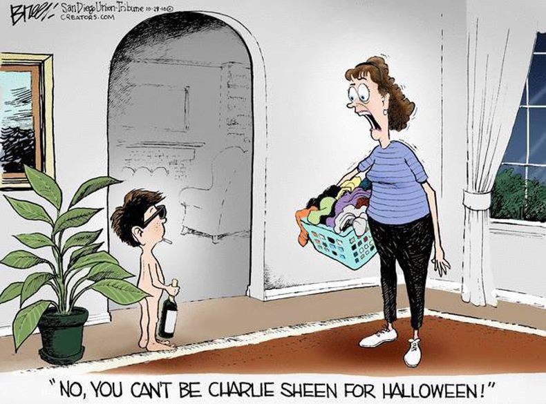 Charley Sheen for Halloween