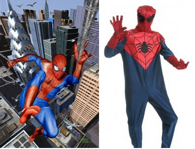 6.) Spider-man - We love the movies, we love the comics, but you couldn’t pay us enough to wear this outfit out of the house. Looks more like pajamas