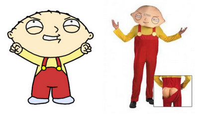 11.) Stewie Griffin - One of the funniest characters on television, Stewie brings laughter into the homes of millions. You’ll also cause laughter, but it’ll be because people will make fun of you.