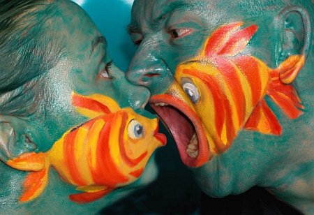 face painting easy fish