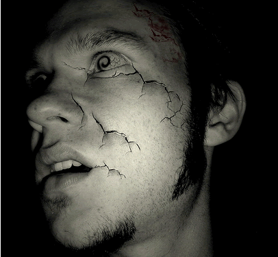 creepy photoshop creepy self portrait