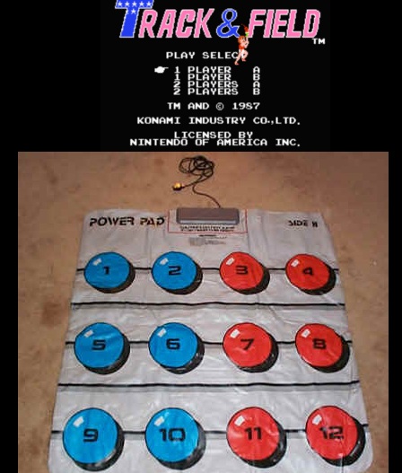 nintendo power pad - Track & Field Play Selech Player 1 Player. 3 Players Tm And 1987 Konami Industry Co., Ltd. Nintendo Ens Perica Inc. Power Pap Siden