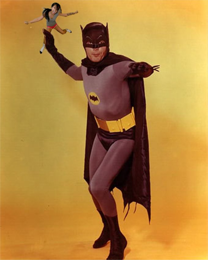 "Quickly, Robin, use you batarang!"