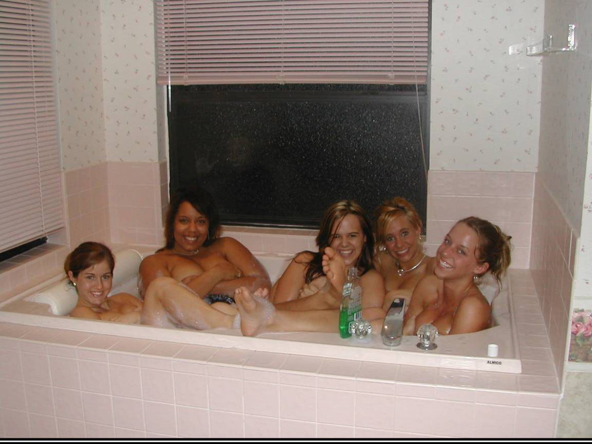 When You See It - Innocent picture of girls having fun in the tub, but appears there is a hand, and a person out side the window.