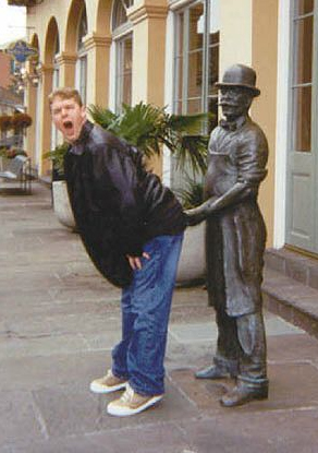 People Molesting Statues