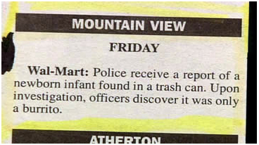 Funny Police Blotters