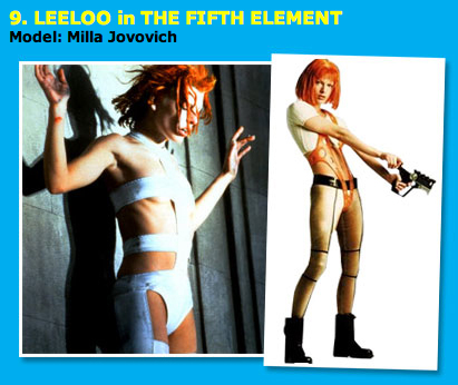 milla jovovich fifth element - 9. Leeloo in The Fifth Element Model Milla Jovovich
