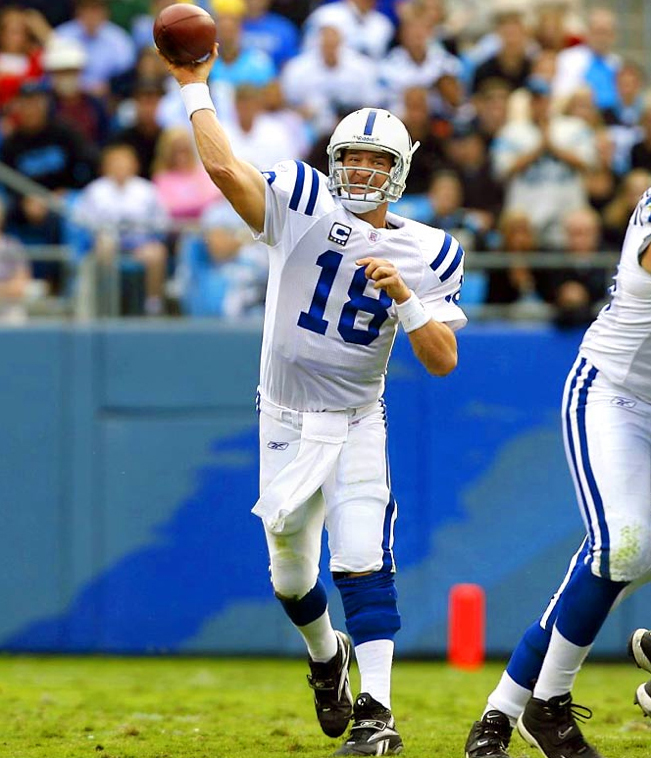 Peyton Manning, in 11 years with Colts has passed for 41,262 yards and 306 TDs and won a Superbowl Title.
