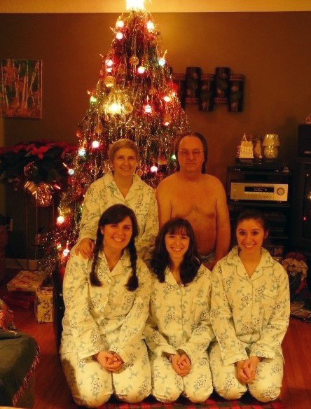 Nothing like a shirtless Christmas with the family.