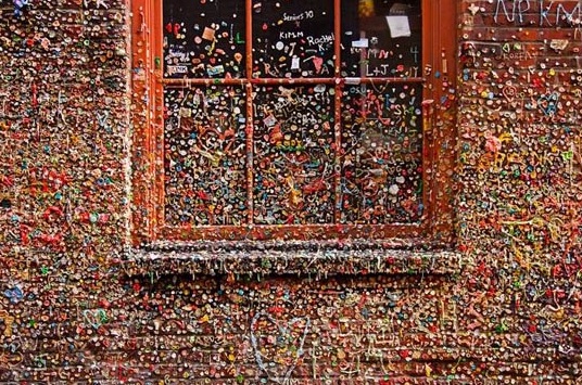 "Gum Wall" in Seattle, Washington