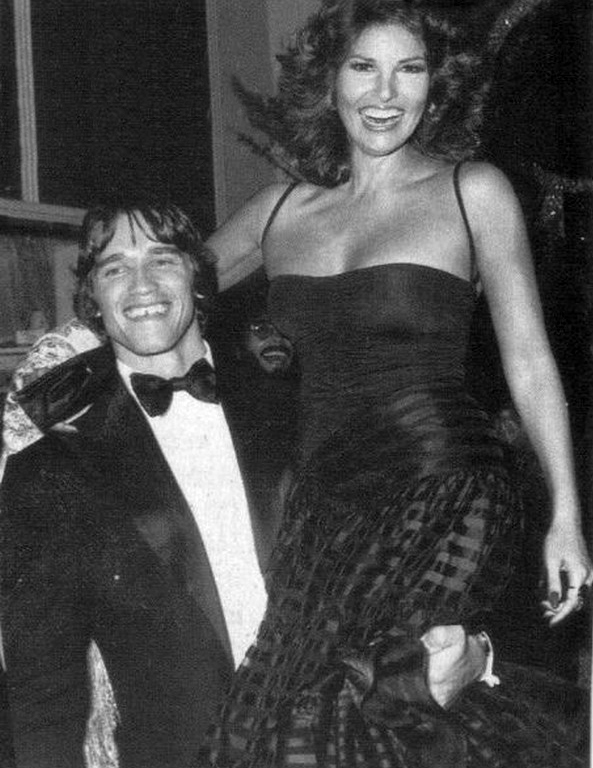with Raquel Welch at the 1976 Golden Globes