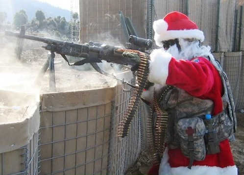 Santa has you in his crosshairs