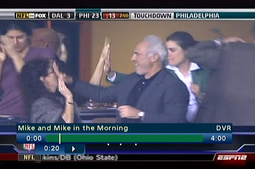 high five fail caught on national television! doh!!!