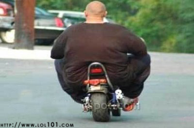 fat twins on motorbike . .your doing it wrong
