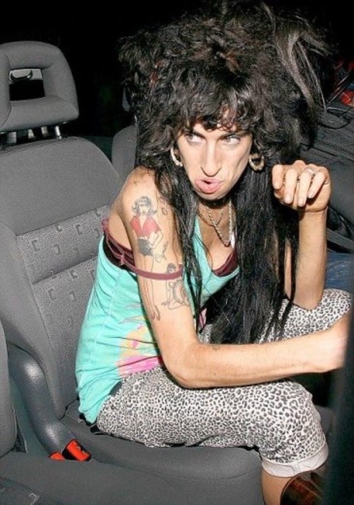 AMY WINEHOUSE TIMESCALE FROM BABY TO FULL GROWN CRACK WHORE
