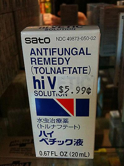 signage - Solgtion Sato Ndc 4987305002 Antifungal Remedy Tolnaftate hiv Solut.Ss.99 Kar Nl51 0.67 Fl Oz 20 mL