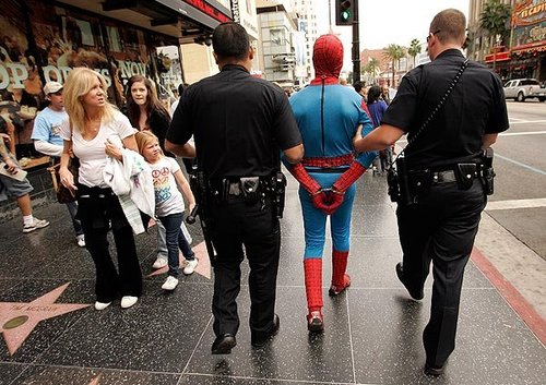 People Getting Arrested In Costume
