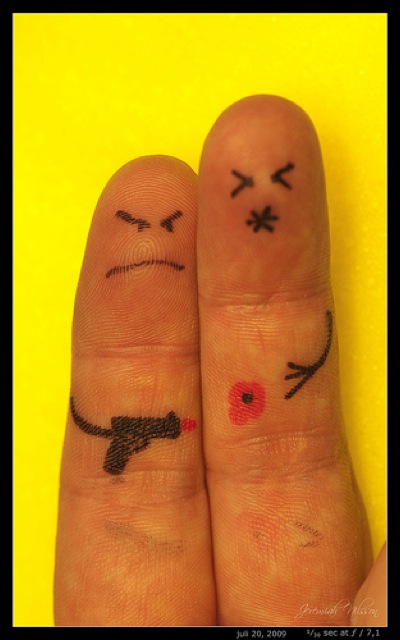 Funny Finger Faces