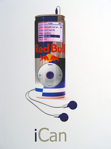 Red Bull Can Art