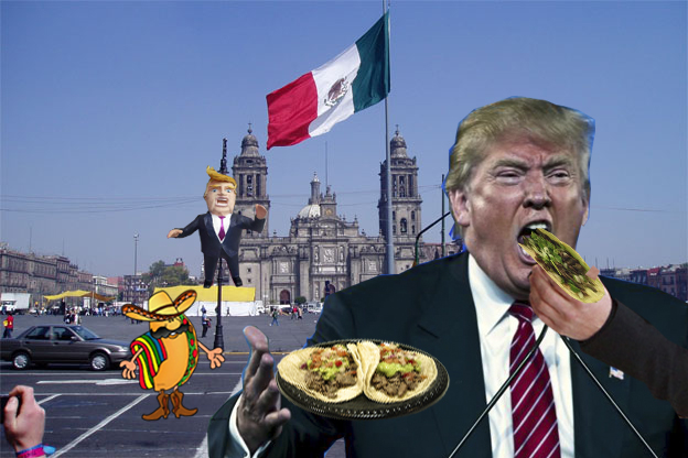 Donald Trump Loves Mexican Tacos de asada and Mexican Pinatas!!
Here's the evidence!