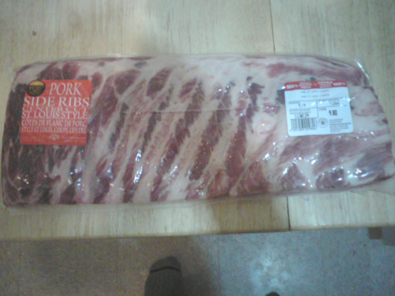 Uncooked ribs 
