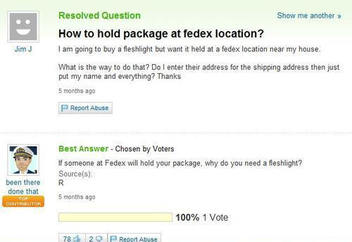 Yahoo Answers Gone Wrong.