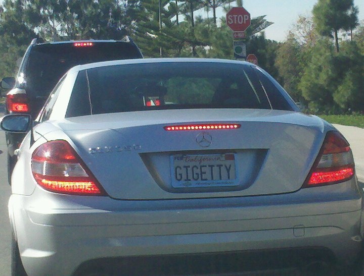 vehicle registration plate - Stop Gigetty