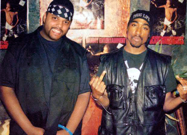 Martin with Tupac Shakur