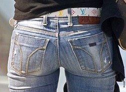 asses in jeans