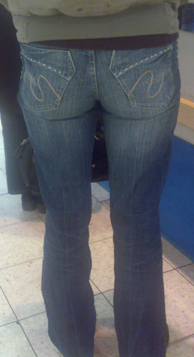 asses in jeans