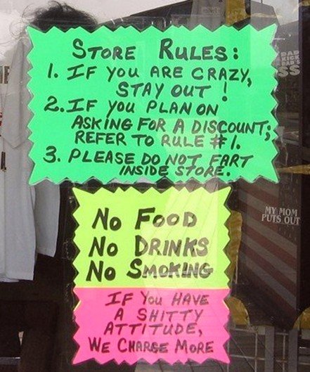 Pretty strict rules...