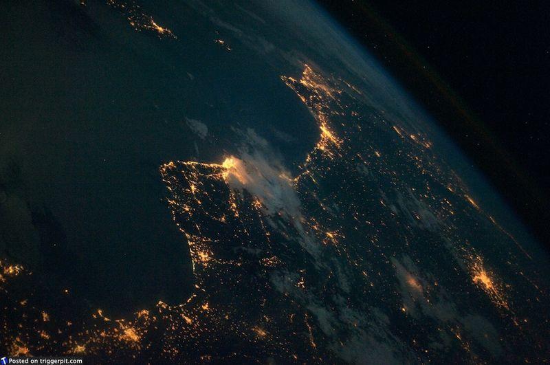 Photos of earth from the International Space Station