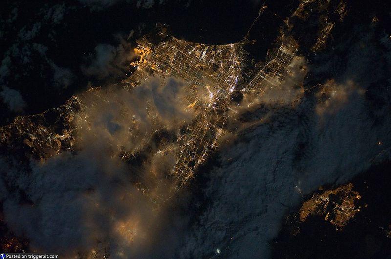Photos of earth from the International Space Station