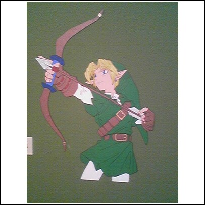 this is my epic painting of link being epic! its 2 feet tall