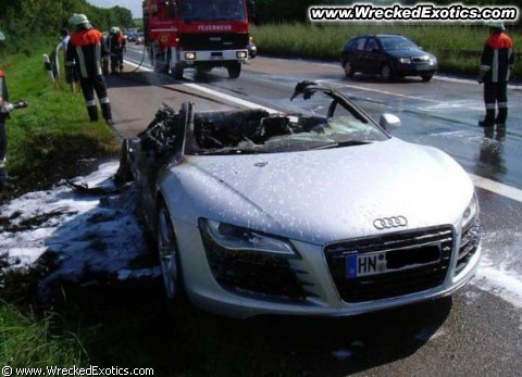 Audi R8 Crashes
