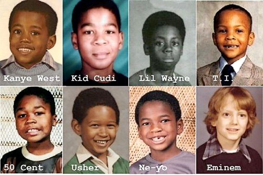 Music stars as kids, Lil Wayne was practicing for his mugshot , even at that age 