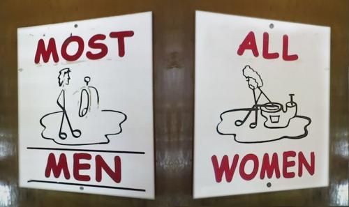 Weird Bathroom Signs