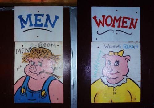 Weird Bathroom Signs